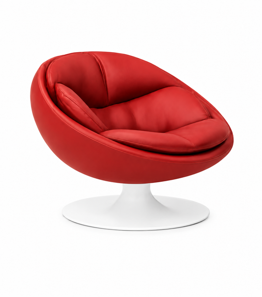 Herstel de krachtige loungefauteuil met vernieuwde vulling en een nauwkeurig passende bekleding