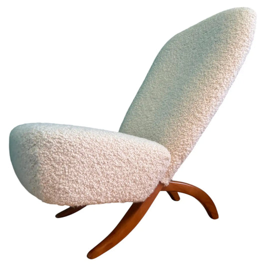 Vernieuw deze houten designfauteuil met behoud van haar open karakter